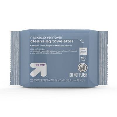 Up&Up Makeup Remover Facial Cleansing Towelettes Wipes (25 ct)