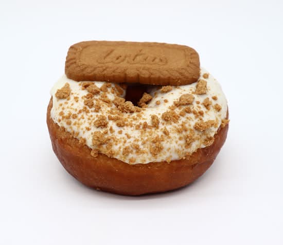 White Chocolate Biscoff Ring Doughnut