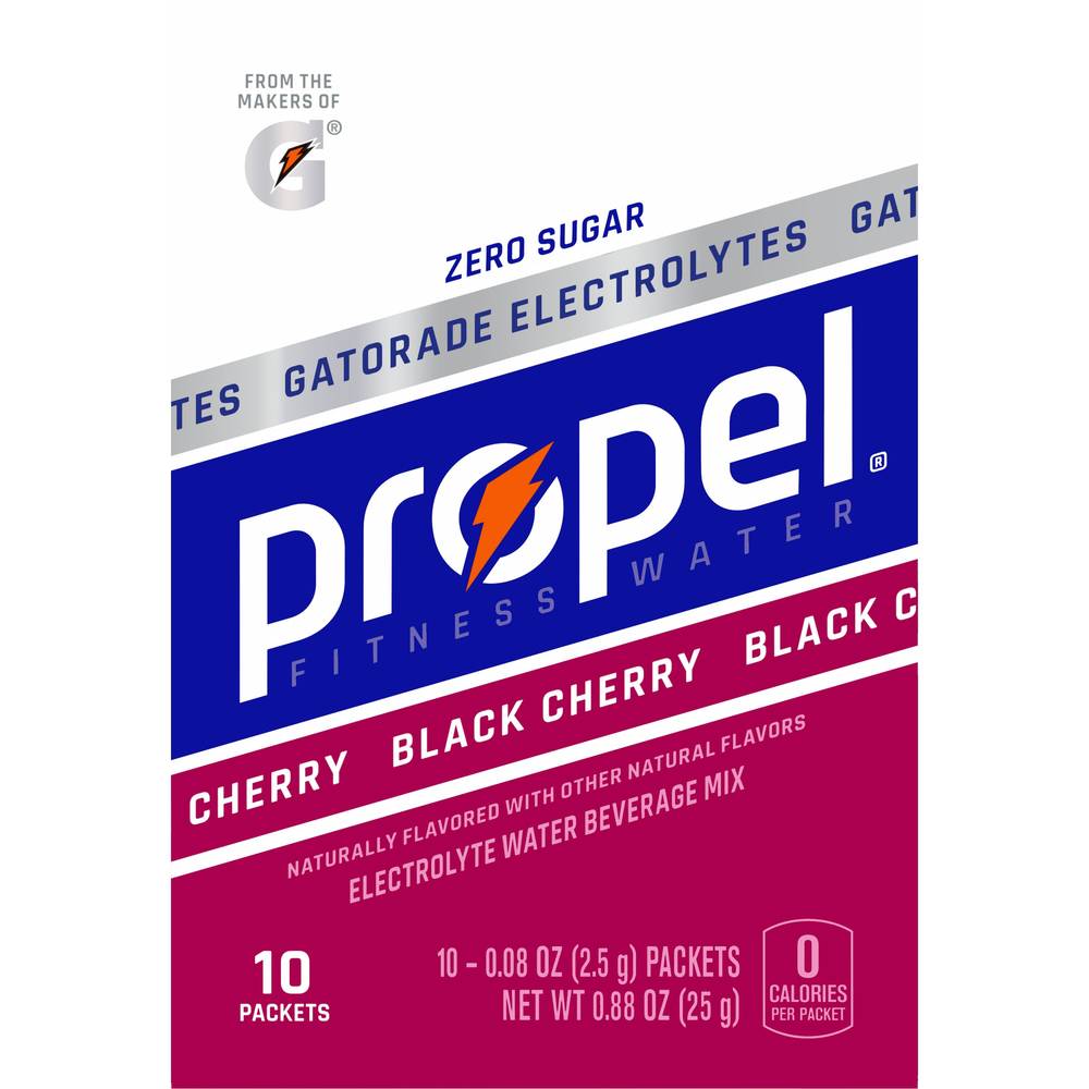 Propel Zero Sugar Electrolyte Water Beverage Mix (0.88 oz) (black cherry)