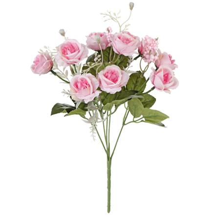 Rosa artificial peonías (ramo 5 tallos)