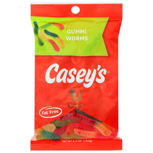 Casey's Gummy Worms 6.5oz