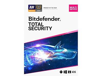 Bitdefender Total Security for 10 Devices, Windows/Mac/Android/iOS, Download (TS03ZZCSN1210BEN)