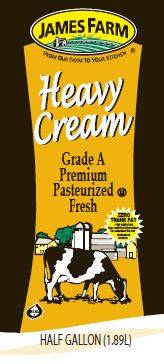 James Farm - Heavy Cream, 40% - 64 oz (Case of 6)