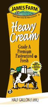 James Farm - Heavy Cream, 40% - 64 oz