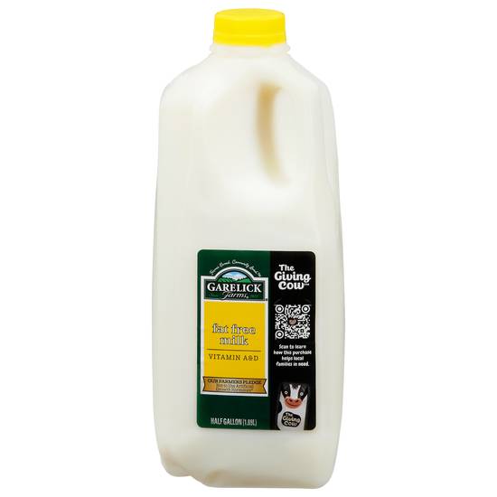 Garelick Farms Fat Free Milk (0.5 gal)