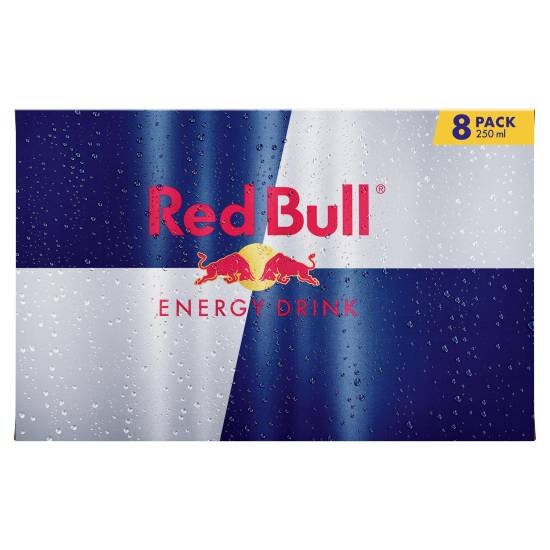 Red Bull Energy Drink (8 pack, 250 ml)