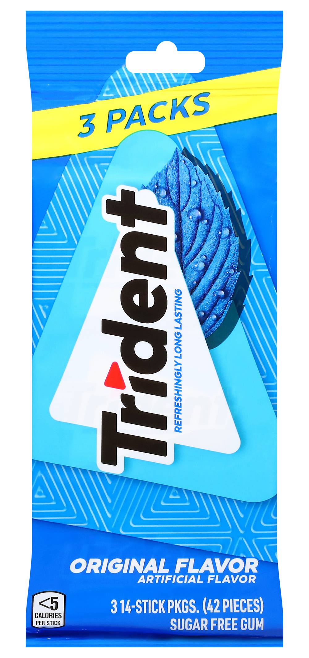 Trident Original Sugar Free Gums (3 x 14 ct)