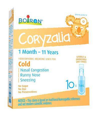 Boiron coryzalia homeopathic cold medicine - coryzalia homeopathic cold medicine (10 x 1 ml)