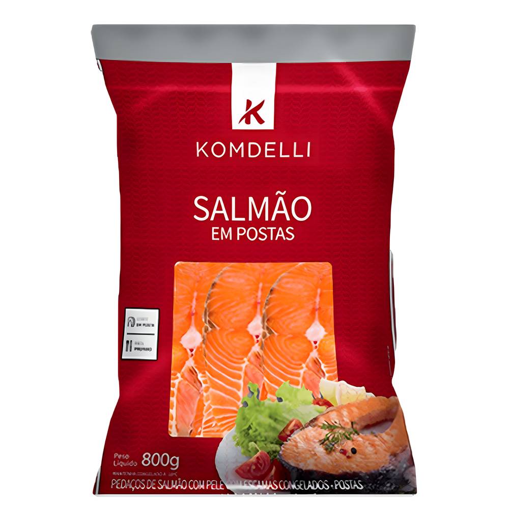 Komdelli posta de salmão congelado (800g)