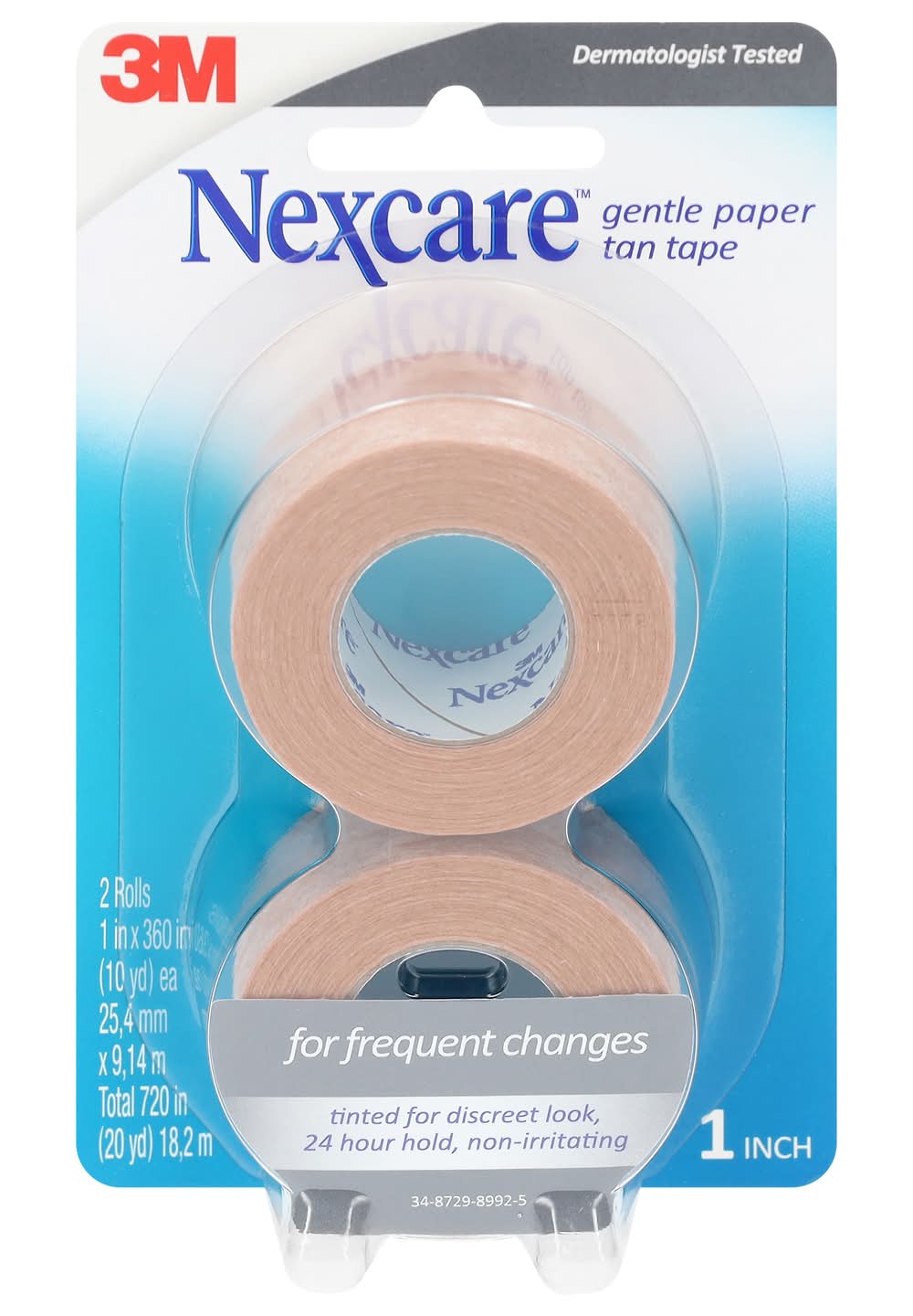 Nexcare Gentle Paper Tan Tape (2 ct)