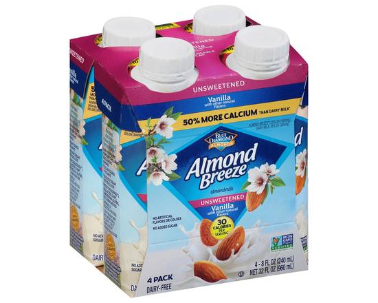 Blue Diamond · Unsweetened Vanilla Almondmilk (4 x 8 fl oz)