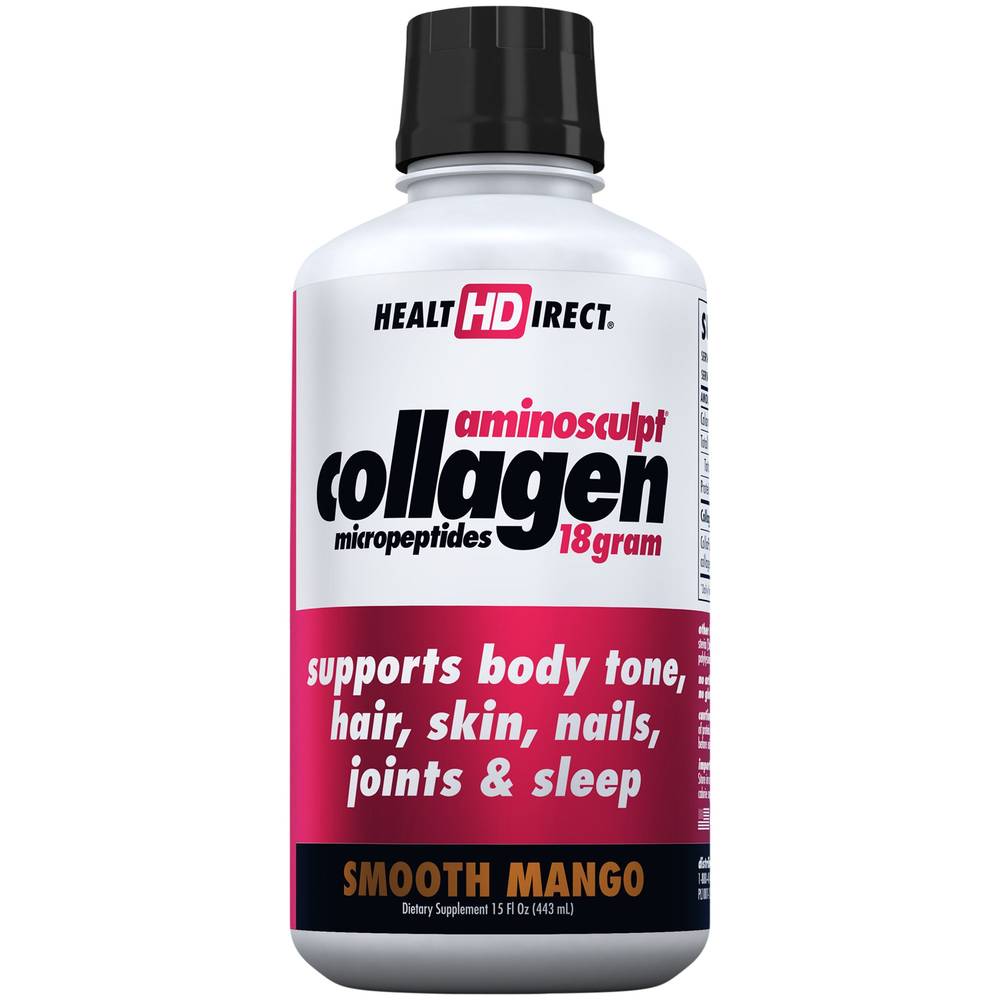 Health Direct Aminosculpt Collagen Peptides Liquid Protein Smooth (15 fl oz) (mango)