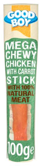 Good Boy Pawsley & Co. Mega Chewy Chicken With Carrot Stick Dog Food (100g)