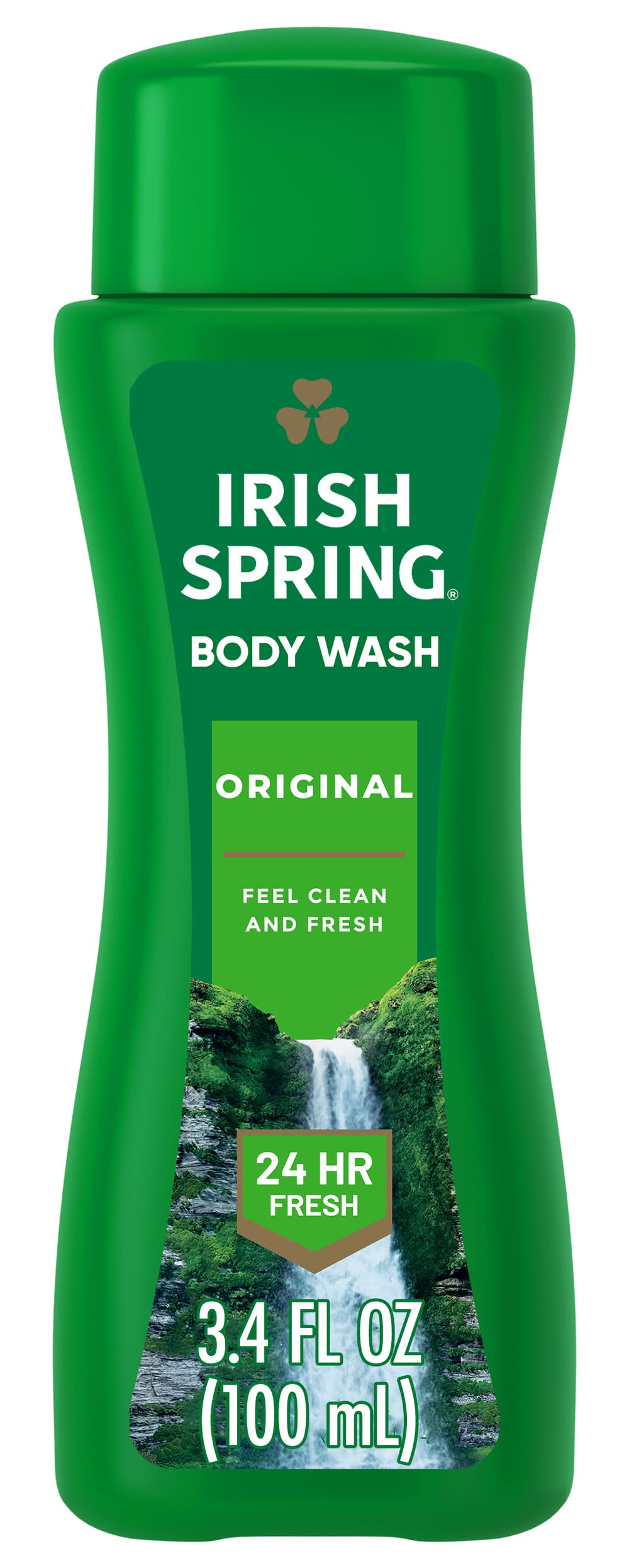 Irish Spring Original Clean Moisturizing Face + Body Wash (3.4 fl oz)