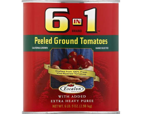 6 in 1 · Peeled Ground Tomatoes (105 oz)