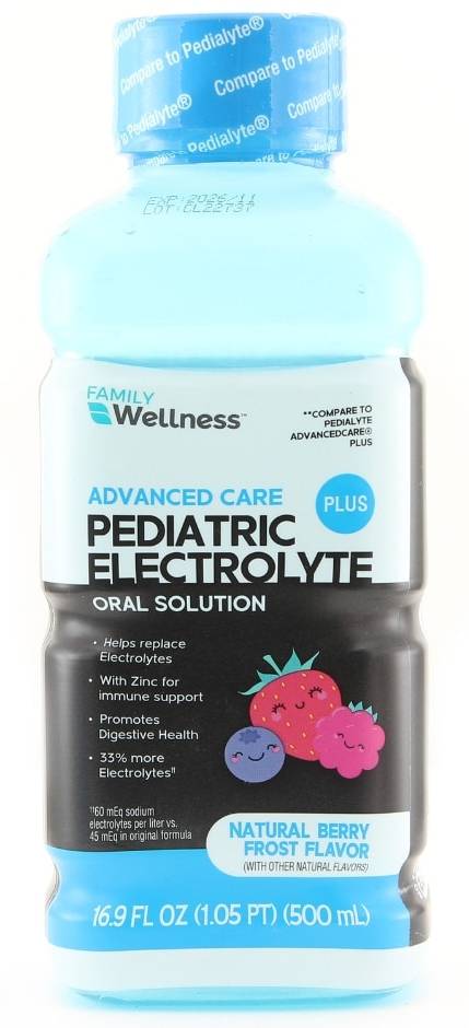 Family Wellness Advanced Care Plus Pediatric Electrolyte Oral Solution, Berry Frost (16.9 fl oz)