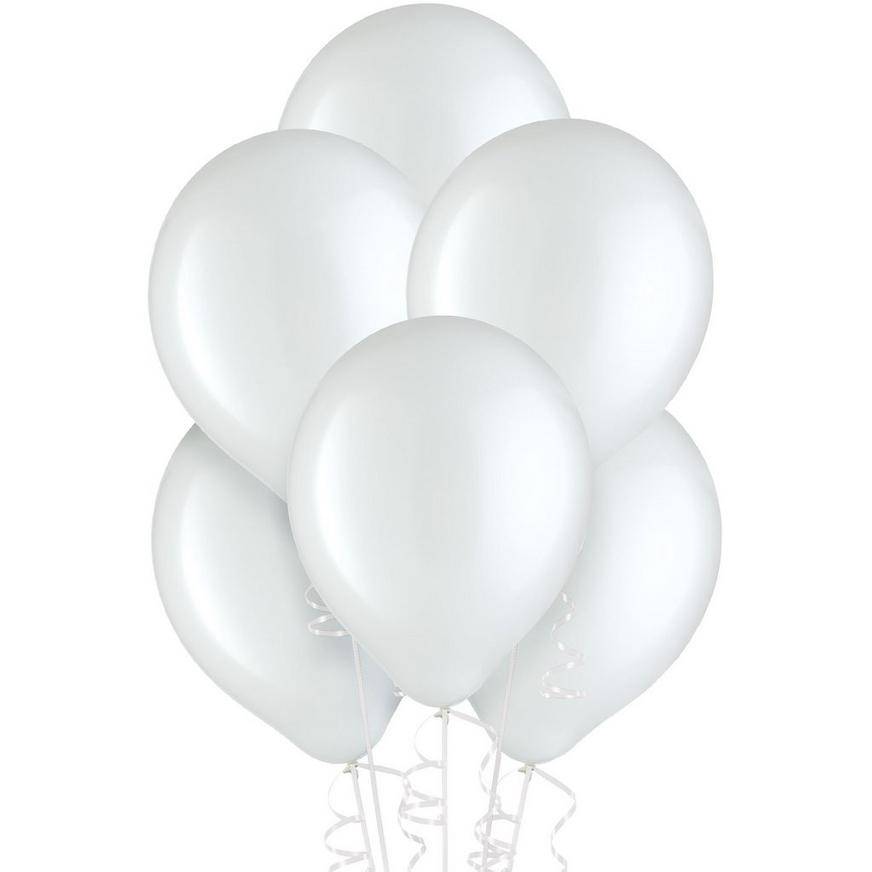 Party City Uninflated Balloons (12 inch/white)