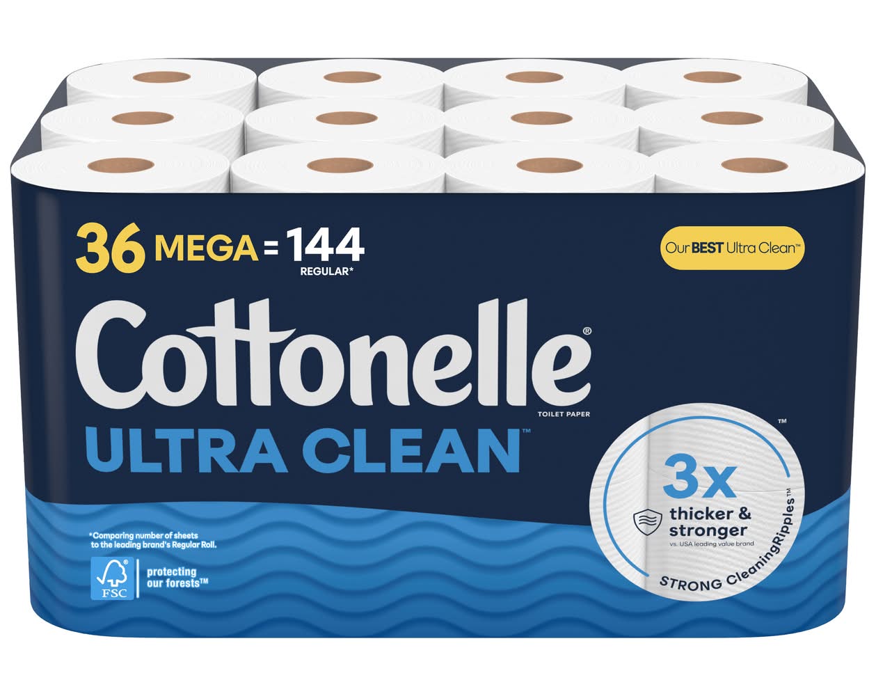 Cottonelle Ultra Clean Toilet Paper (36 ct)