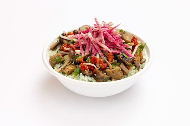 Miso Eggplant & Mushroom Bowl*