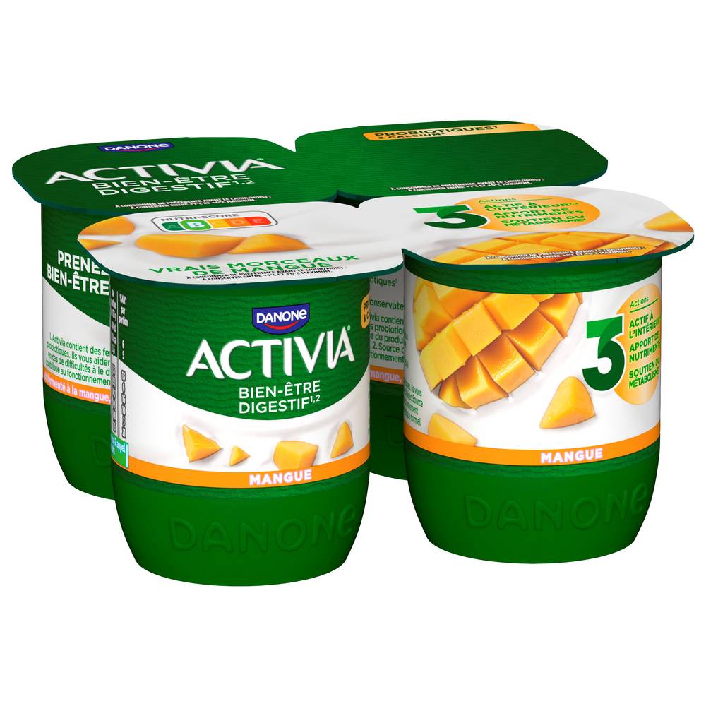 Activia - Yaourt aux fruits bifidus (mangue)