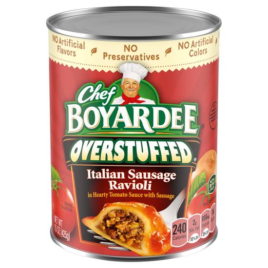 Chef Boyardee Overstuffed Italian Sausage Ravioli