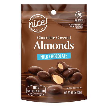 Nice! Chocolate Covered Almonds Milk Chocolate (5.5 oz)