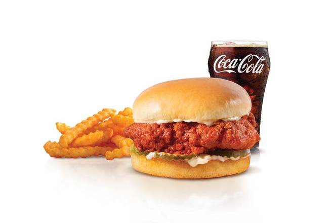 Nashville Hot Hand-Breaded Chicken Sandwich Combo