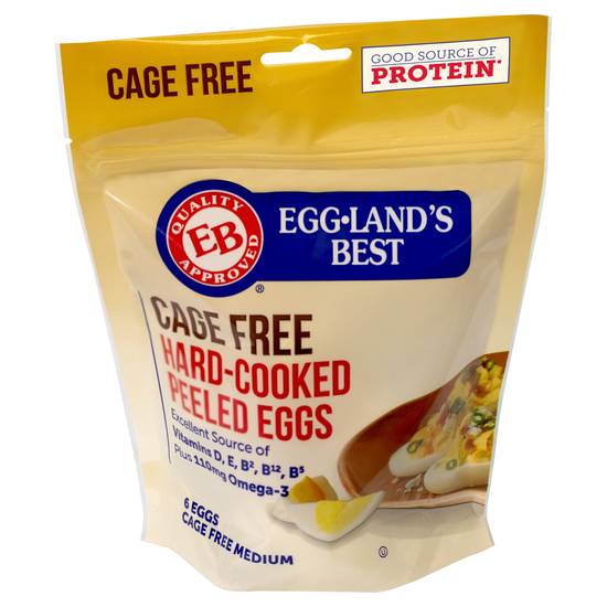 Eggland's Best Cage Free Hard-Cooked Peeled Eggs