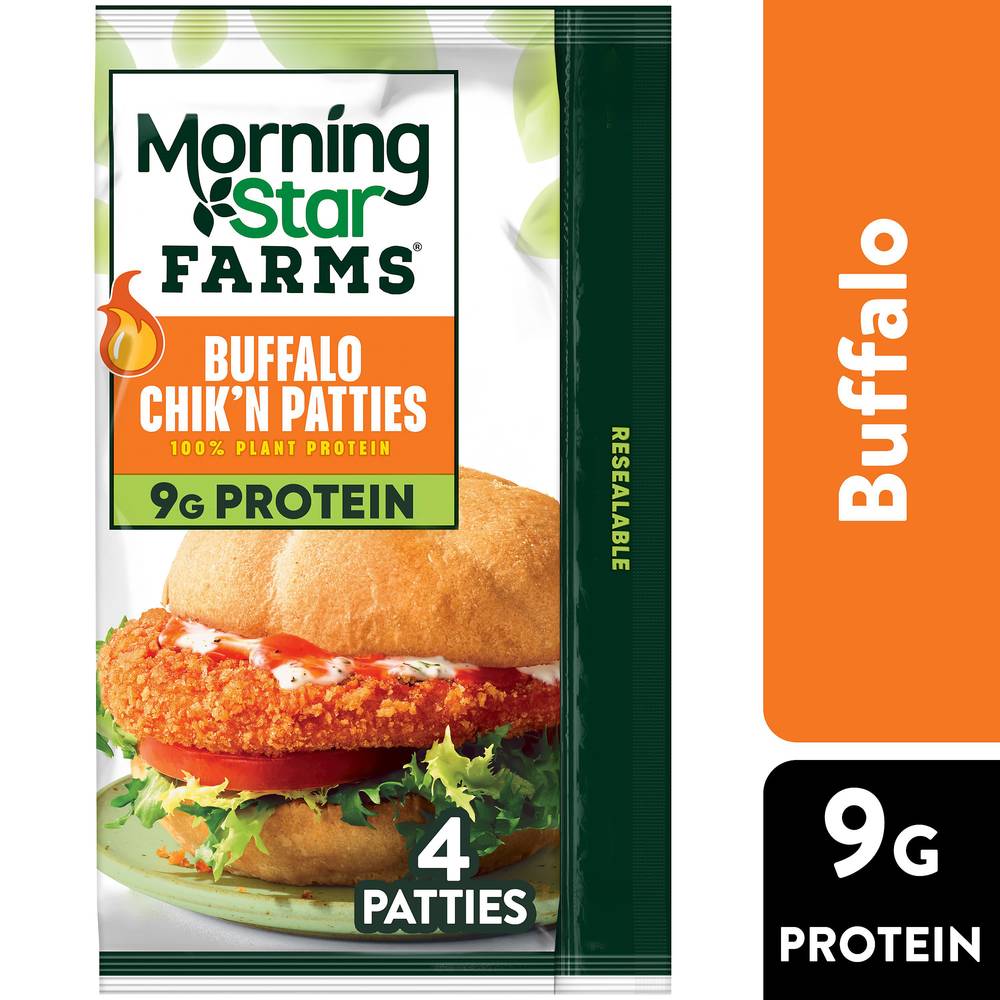 MorningStar Farms Buffalo Chik N Veggie Patties (2.5 oz, 4 ct)