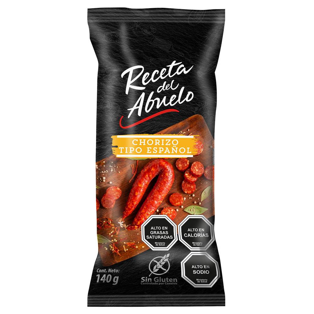 Receta del Abuelo · Chorizo tipo español (140 g)