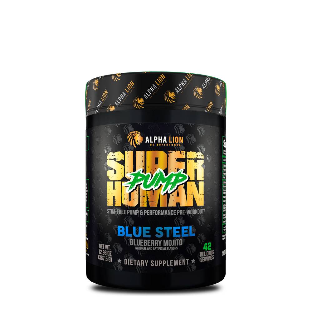 Superhuman Pump Stim-Free Pump Pre-Workout - Blueberry Mojito (24 Servings) (1 Unit(s))