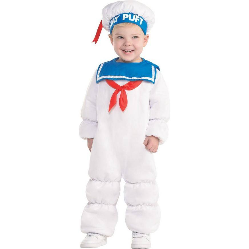 Baby Padded Stay Puft Marshmallow Man Costume - Ghostbusters - Size - 3-6M