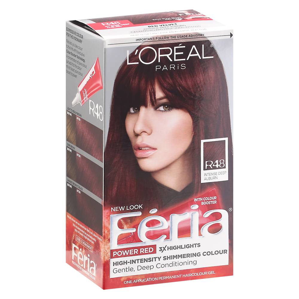 L'Oréal Feria R48 Intense Deep Auburn Hair Dye (0.7 lbs)