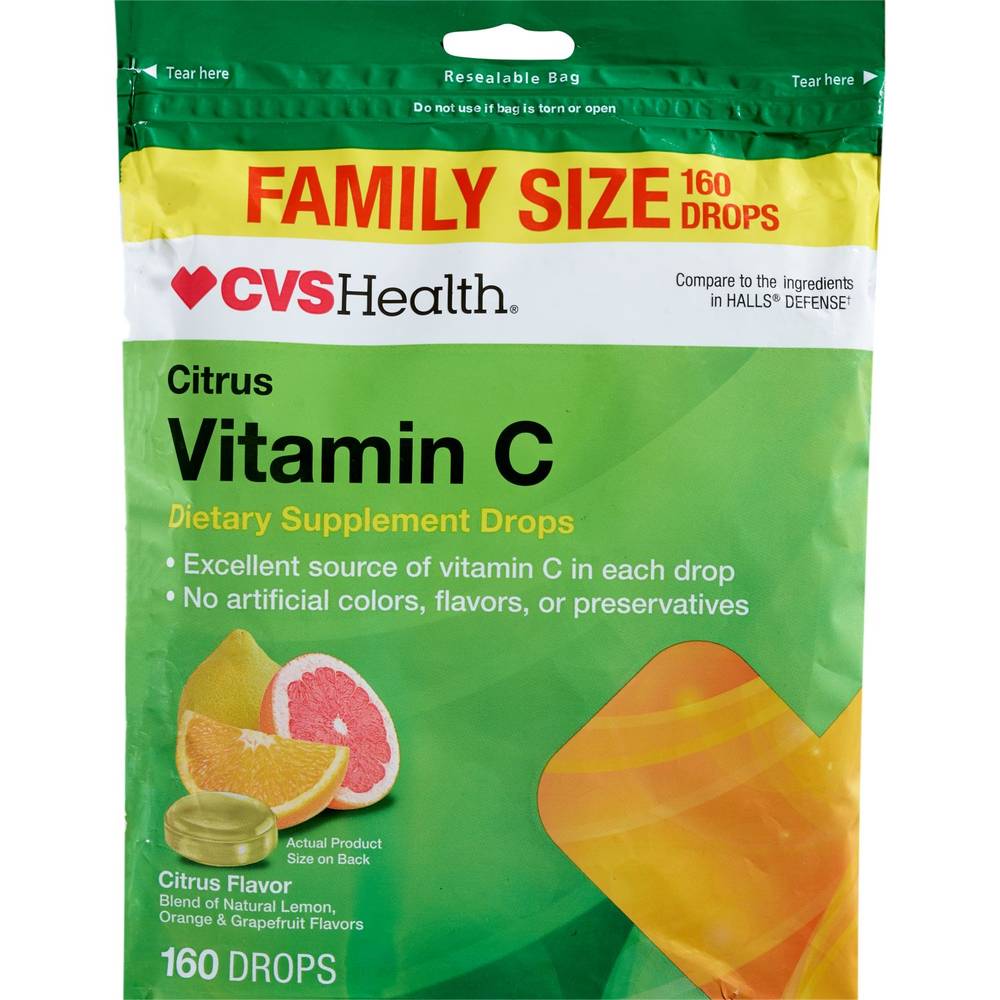 Cvs Health Assorted Citrus Vitamin C Drops (160 ct)