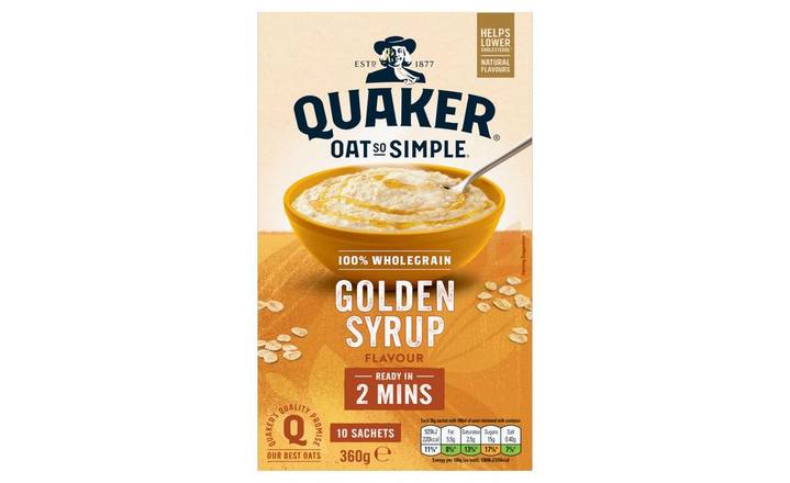 Quaker Oat So Simple Golden Syrup 10 sachets (374195) 