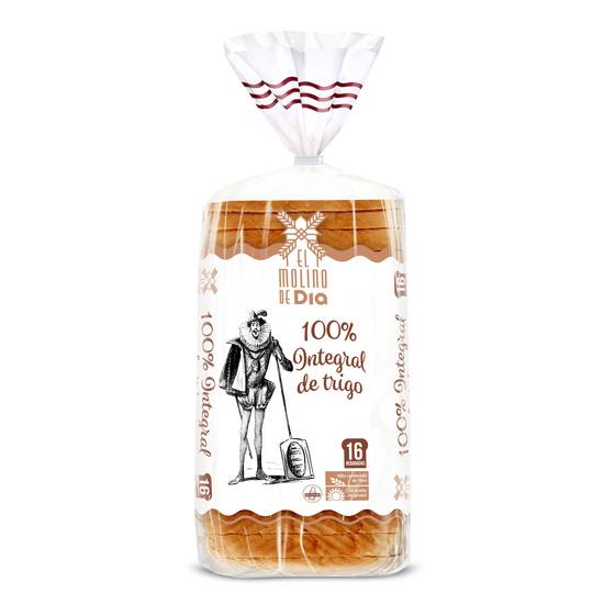 Pan de molde 100% integral El molino de Dia bolsa 460 g