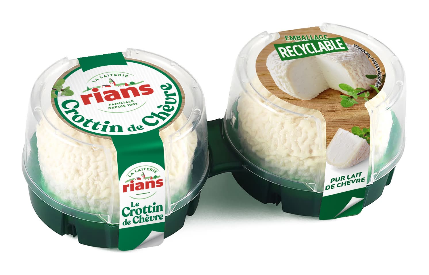 Rians - Fromage le crottin de chèvre (2 x 60g)