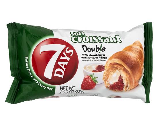 7 Days · Soft Croissant with Strawberry & Vanilla Flavor Fillings (2.7 oz)
