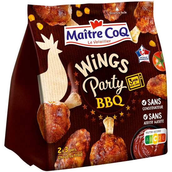 Maître Coq - Manchons et ailerons de poulet marinés (barbecue)