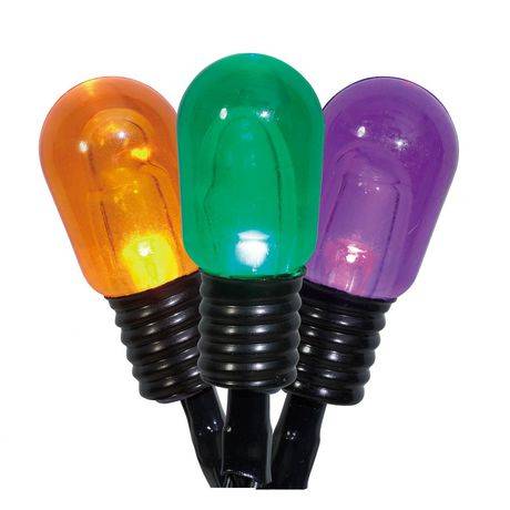 Way To Celebrate Halloween 20-Count Battery-Operated Multicolor Led Edison-Style Lights, With Timer