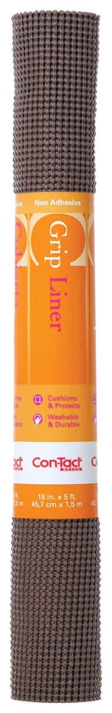 Con-Tact Beaded Grip 5 Ft. L X 18 In. W Chocolate Non-Adhesive Shelf Liner