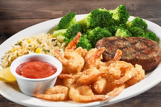 SIRLOIN* & FRIED SHRIMP