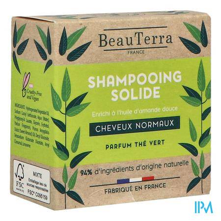 Beauterra Shampooing Solide Cheveux Normaux 75g Shampooings - Soins des cheveux