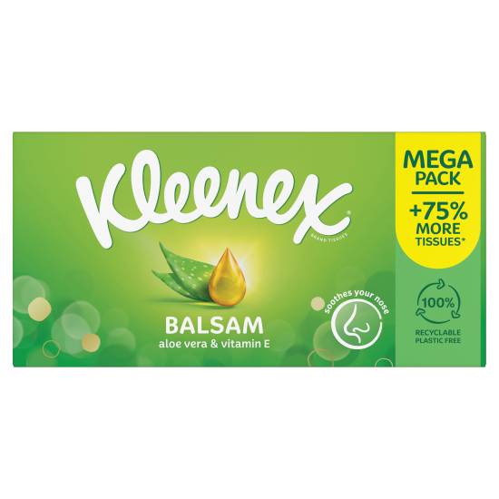 Kleenex Balsam Aloe Vera & Vitamin E Mega pack Tissues