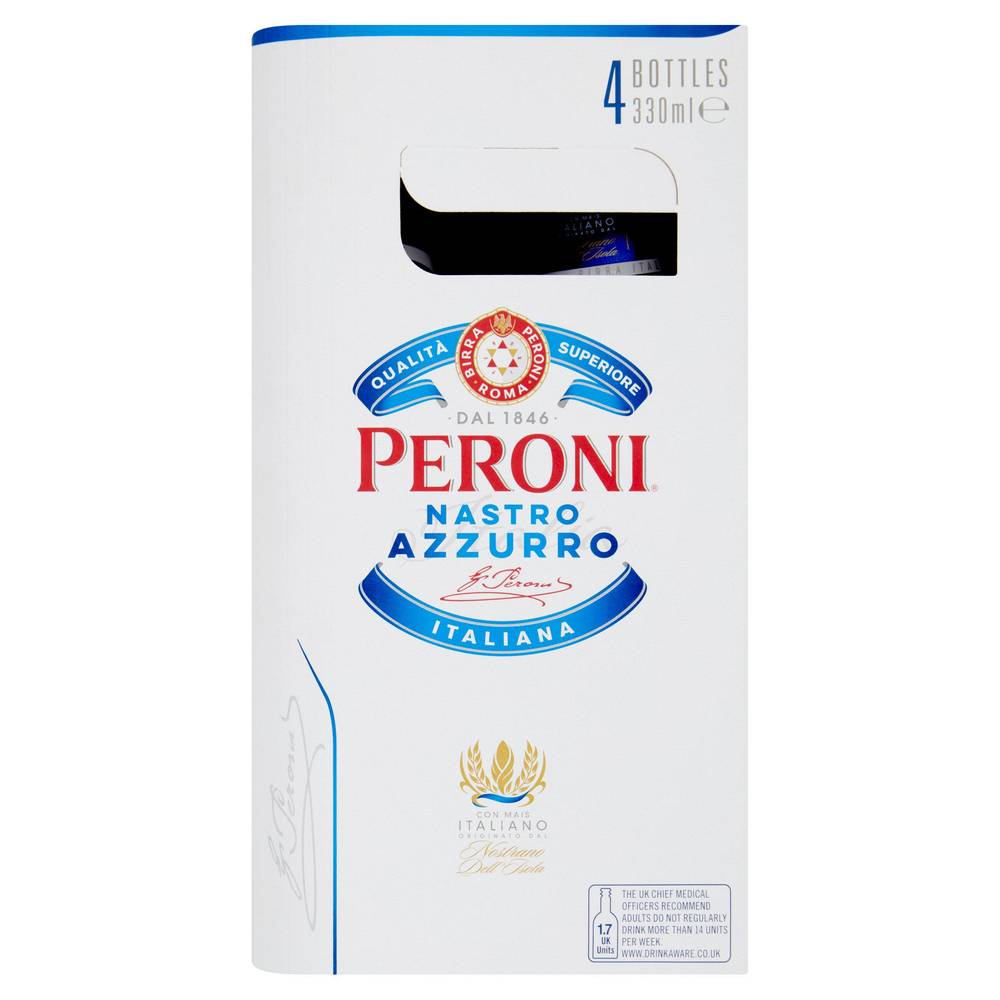Peroni Nastro Azzurro Lager 4x330ml