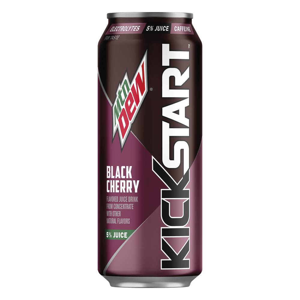 Mtn Dew Kickstart Juice Drink, Black Cherry (16 fl oz)