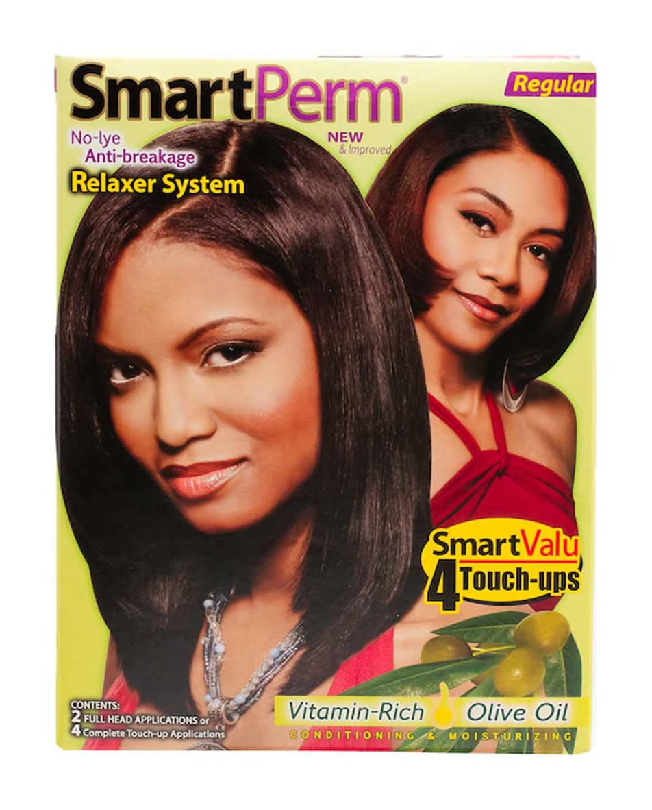 Smart Perm No-Lye Anti Breakage Hair Relaxer System Regular Kit