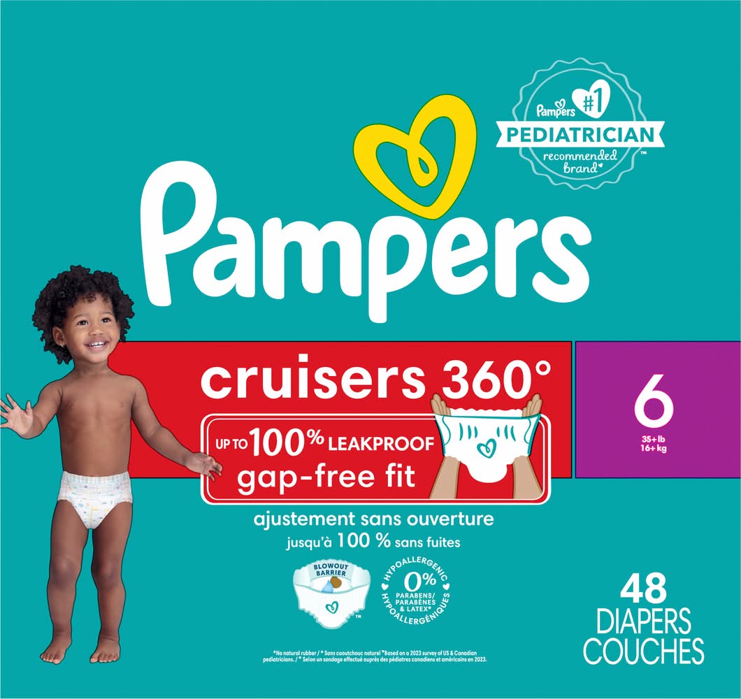 Pampers Cruisers 360 Pull on Diapers, Stage 6 (48 ct)