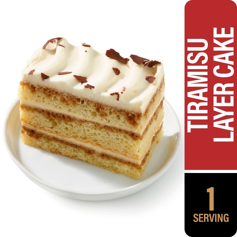 Private Selection® Tiramisu Layer Cake with Real Whipped Cream Slice