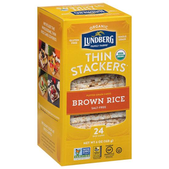 Lundberg Thin Stackers Organic Brown Rice Cakes